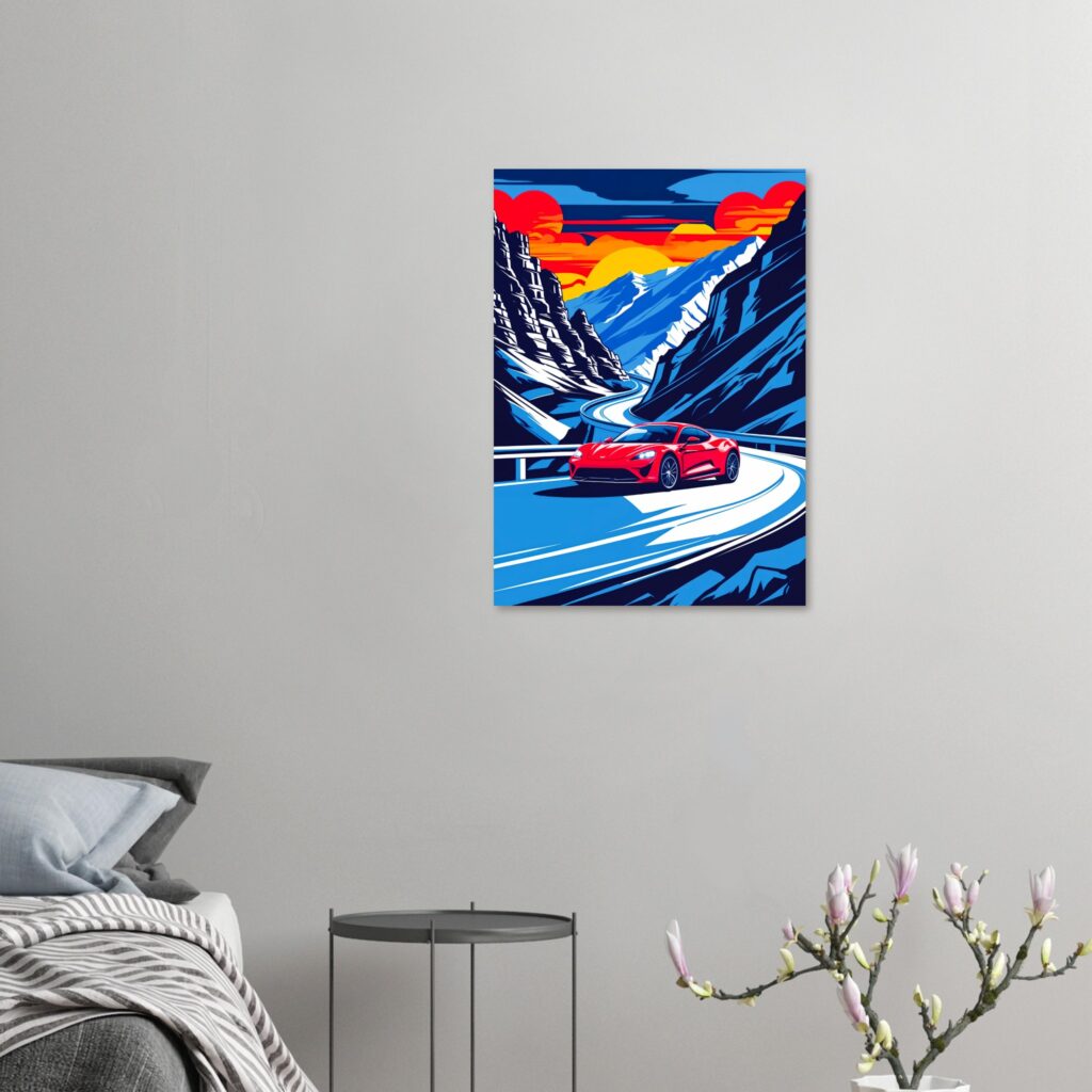 Transfagarasan Run – Car Metal Poster (Large Size)