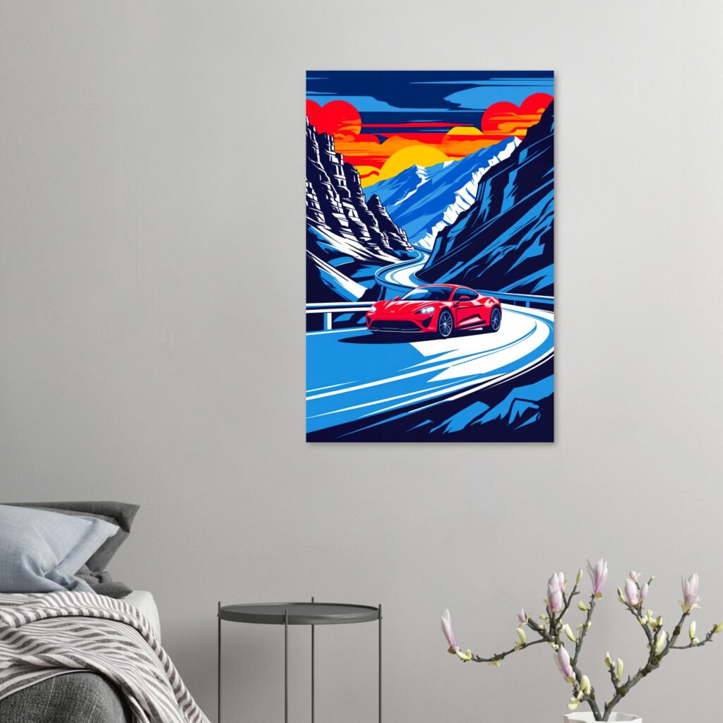 Transfagarasan Run – Car Metal Poster (Extra Large Size)