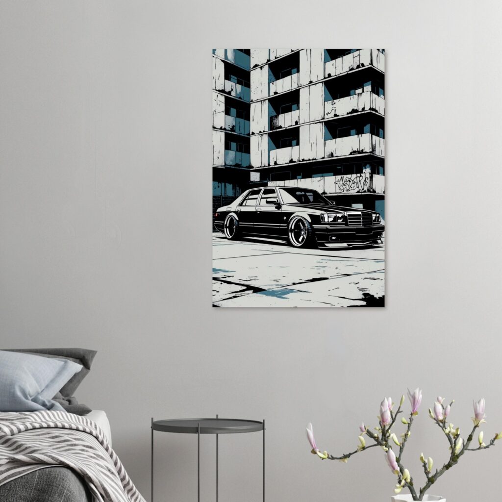Eastern Bloc Gangster Sedan - Car Metal Poster (Extra Large Size)
