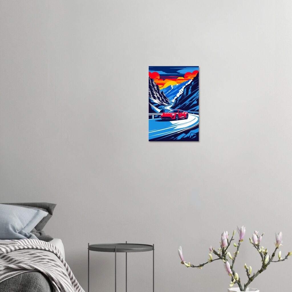 15 Best Gift Ideas for Car Enthusiasts In 2025 2 Transfagarasan Run – Car Metal Poster (Medium Size)