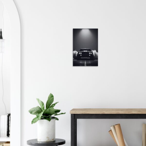 Midnight Burnout – Muscle Car Metal Poster (Medium Size)