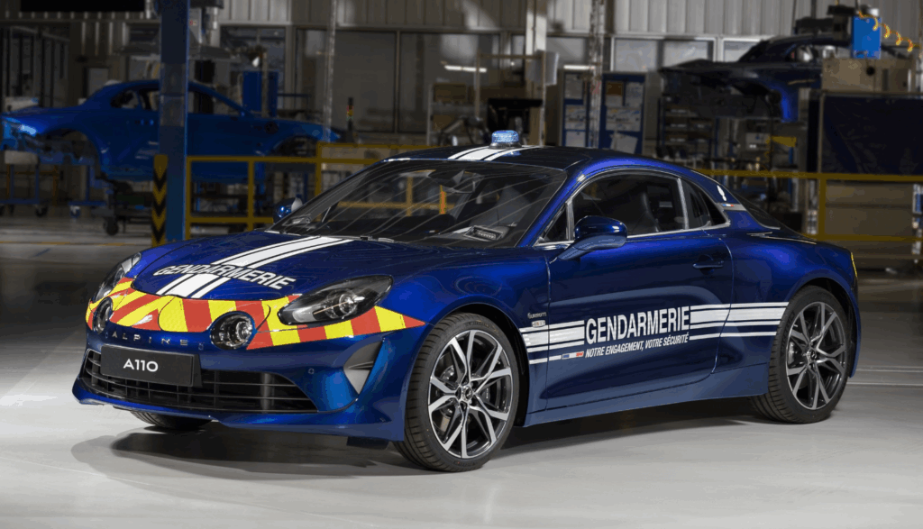 15 Cool Police Cars from Around the World 14 France – Alpine A110 Gendarmerie