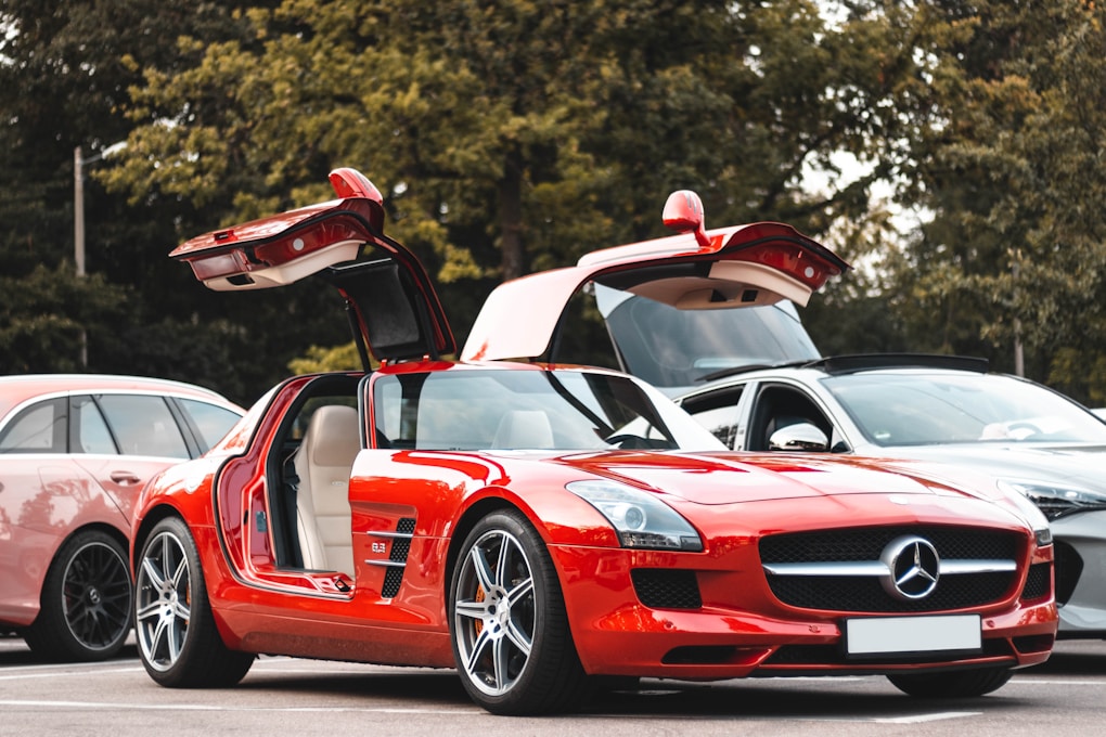 Top 10 Cars with Gullwing Doors 5 Mercedes-Benz SLS AMG