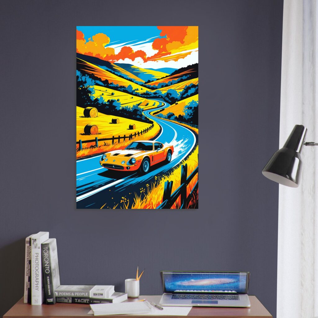 Retro Transalpina Racer – Car Metal Poster (Extra Large Size)