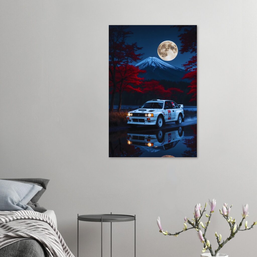 Mount-Fuji Rally Vibes – Car Metal Poster (Extra Large Size)