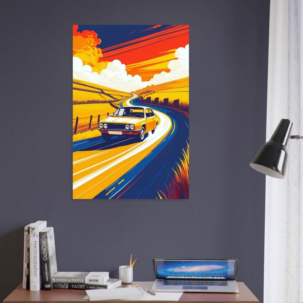 Golden Fields Romanian Cruiser – Car Metal Poster (Extra Large Size)