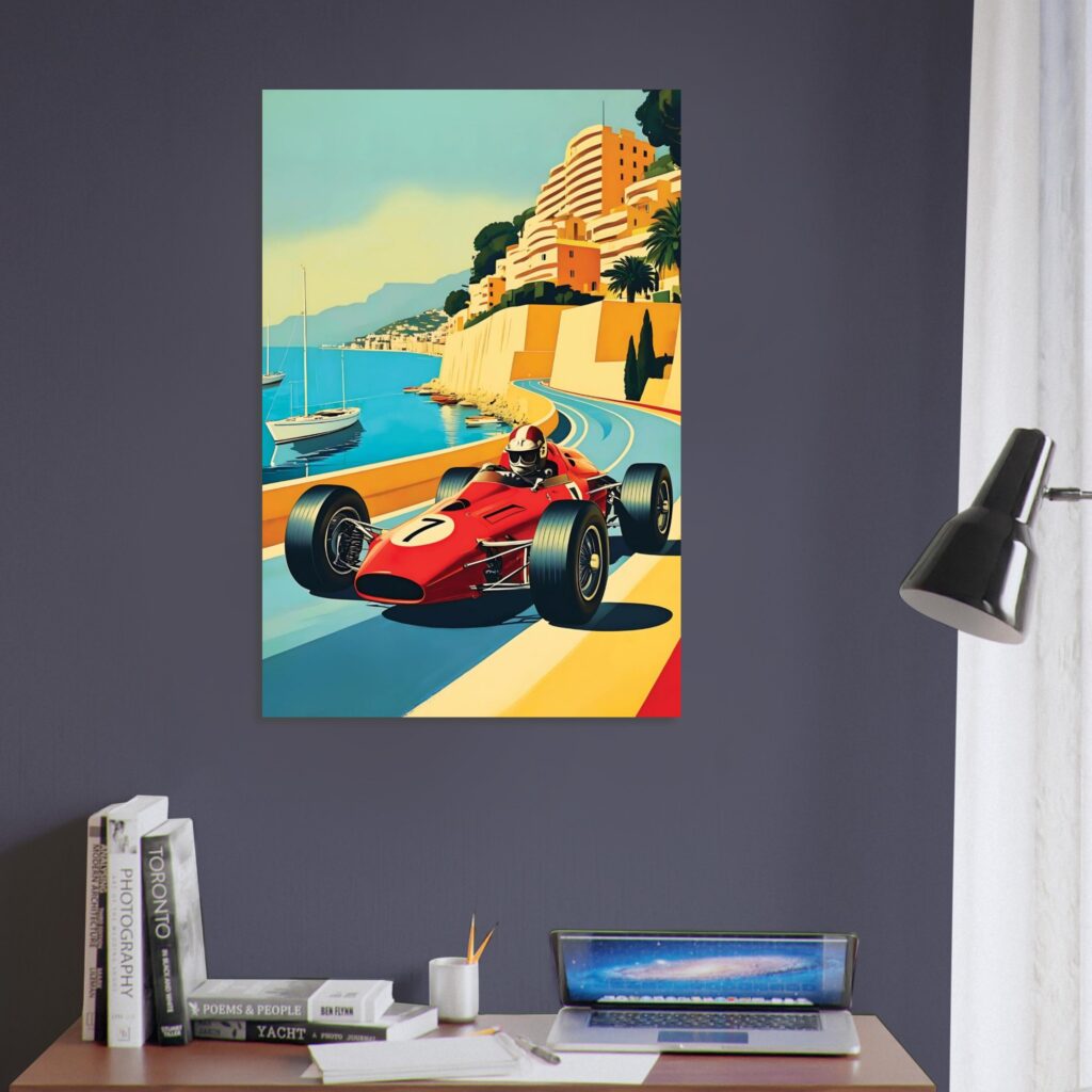 Golden Era Retro Racing - Car Metal Poster (Extra Large Size)