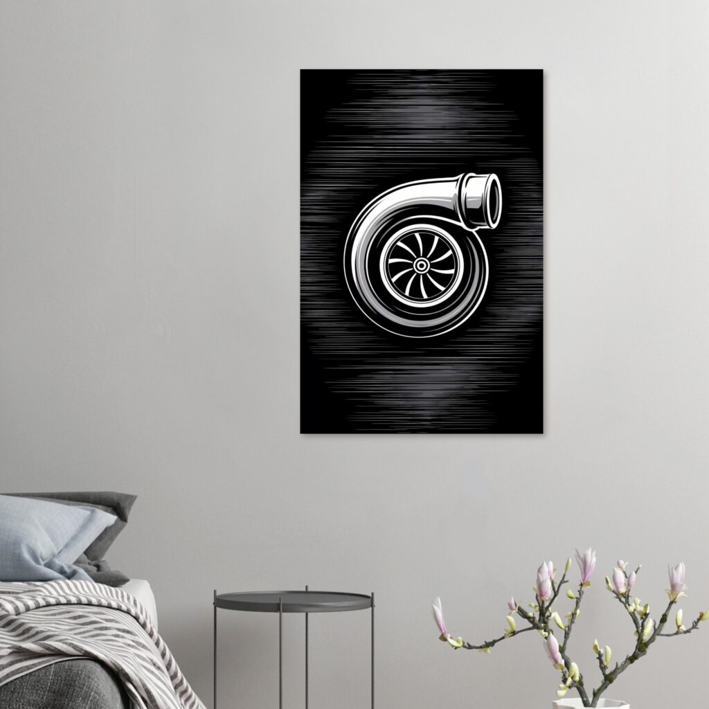 Turbocharger Boost Art – Car Metal Poster (Extra Large Size)