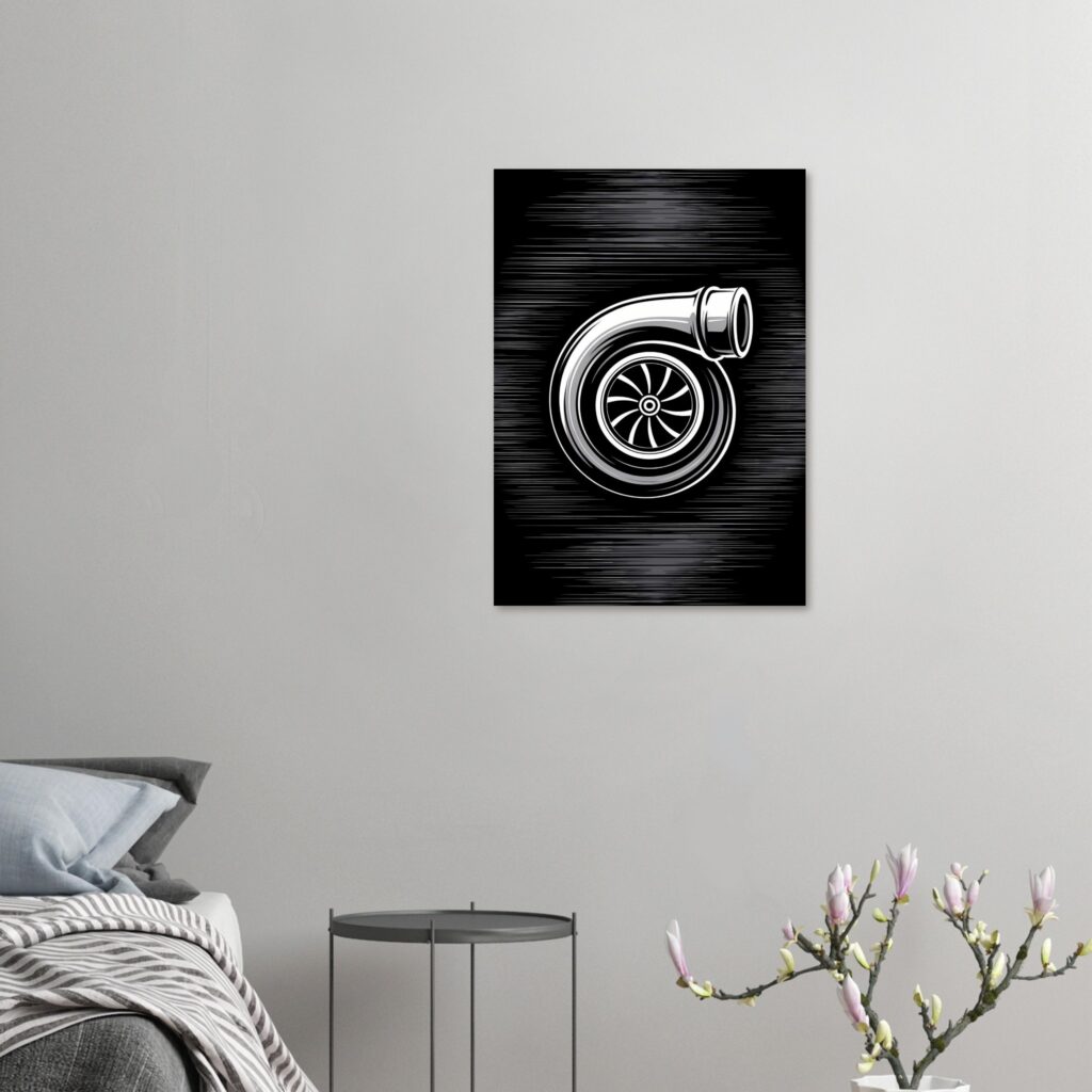 Turbocharger Boost Art – Car Metal Poster (Large Size)