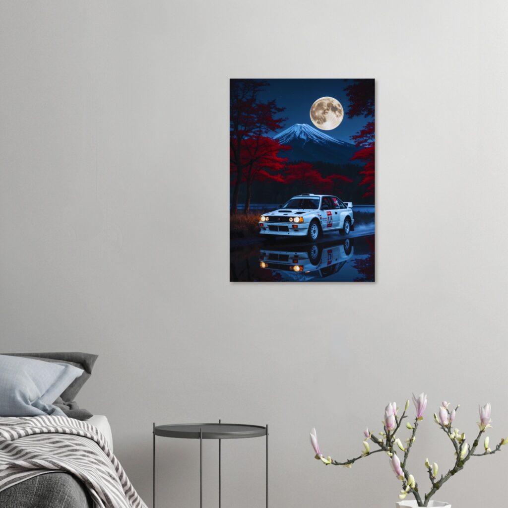 Mount-Fuji Rally Vibes – Car Metal Poster (Large Size)