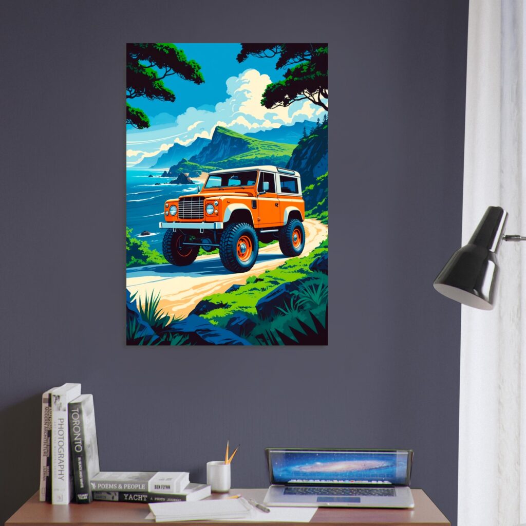 Vibrant Off-Road 4x4 Metal Poster (Extra Large Size)