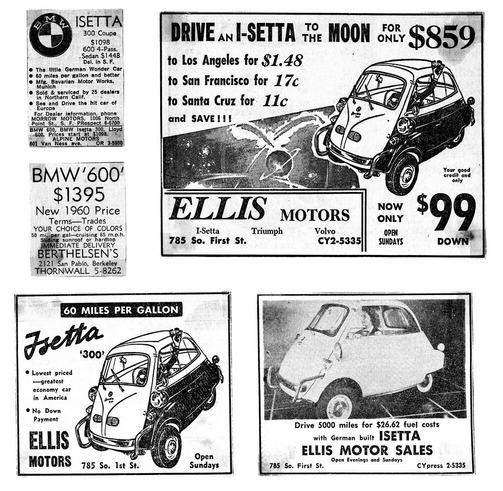 1959-60 BMW Isetta Ads