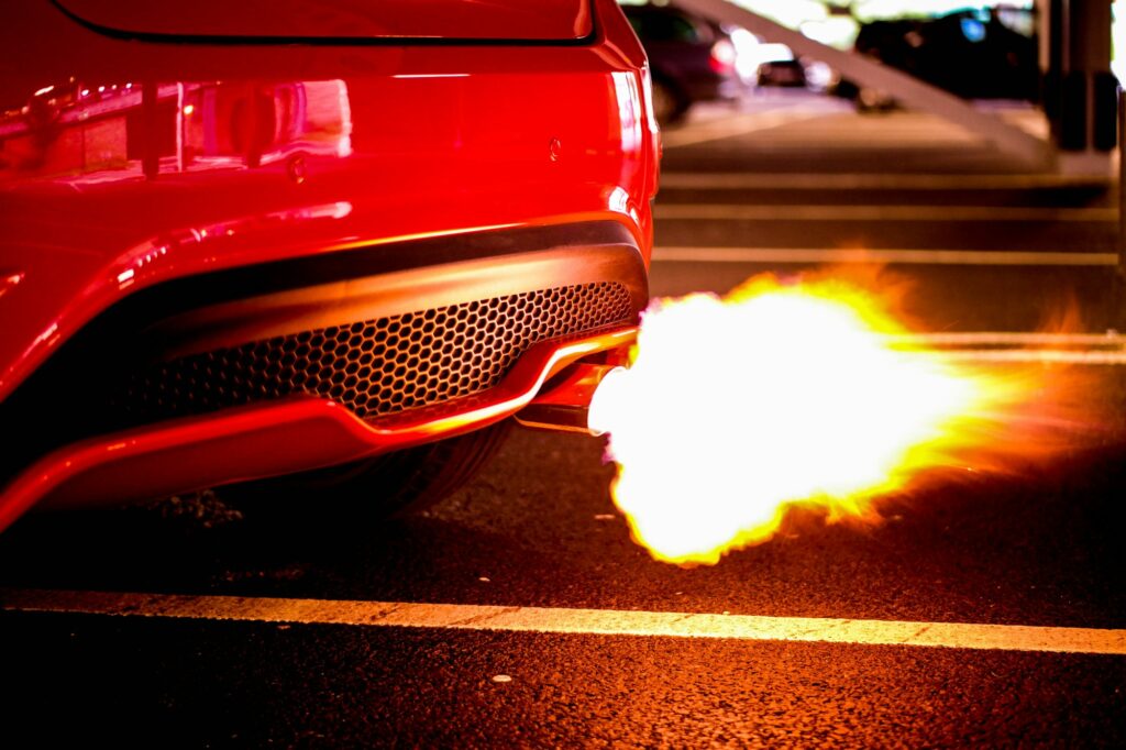 Why Do So Many Supercars Randomly Catch Fire? 4 red car blowing turbo