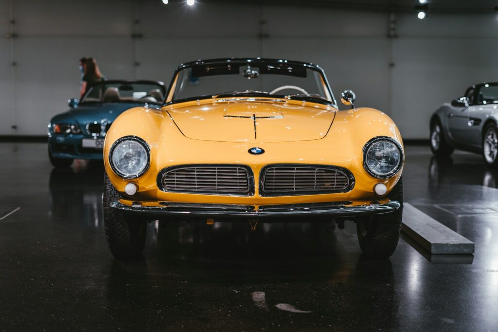 yellow BMW 507